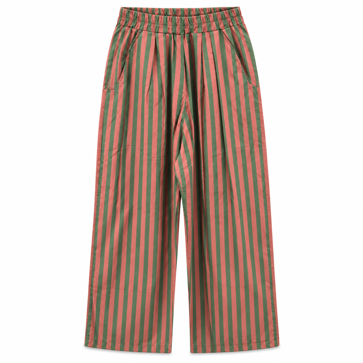 Pantalon RIO kaki rayures bordeaux — photo 7