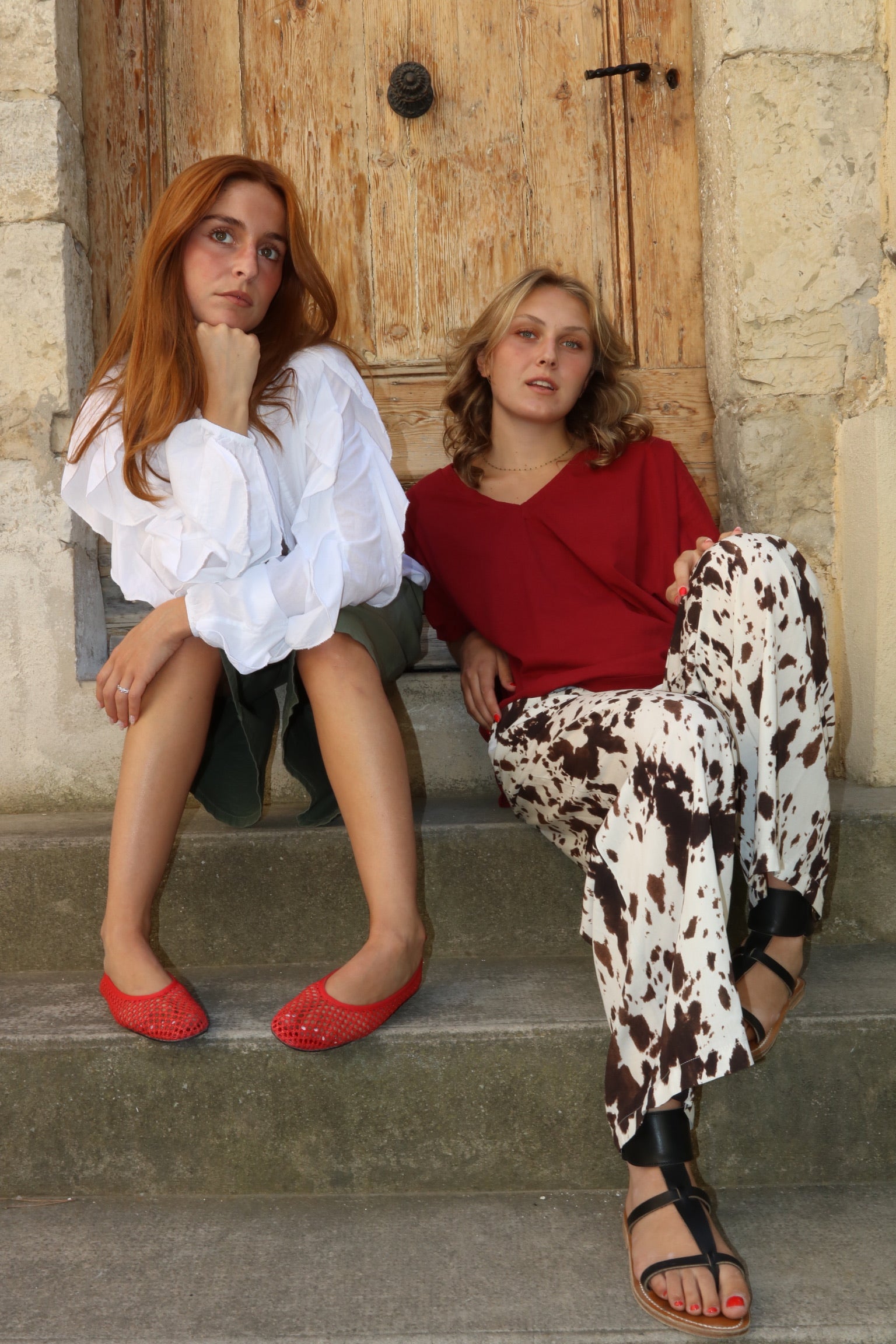 Pantalon évasé Pantalon Vache Pantalon Vache – NINETTE