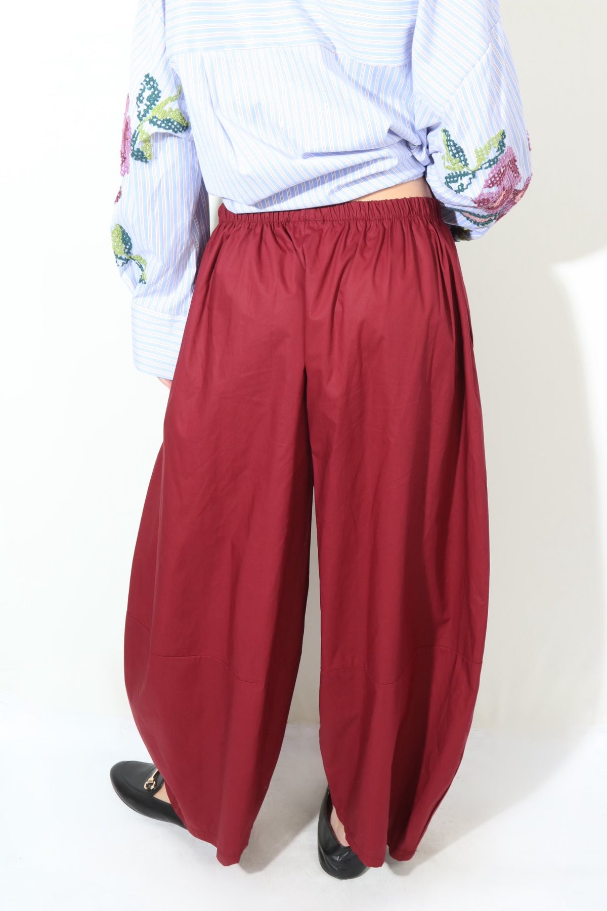Pantalon SASHA uni bordeaux — photo 2