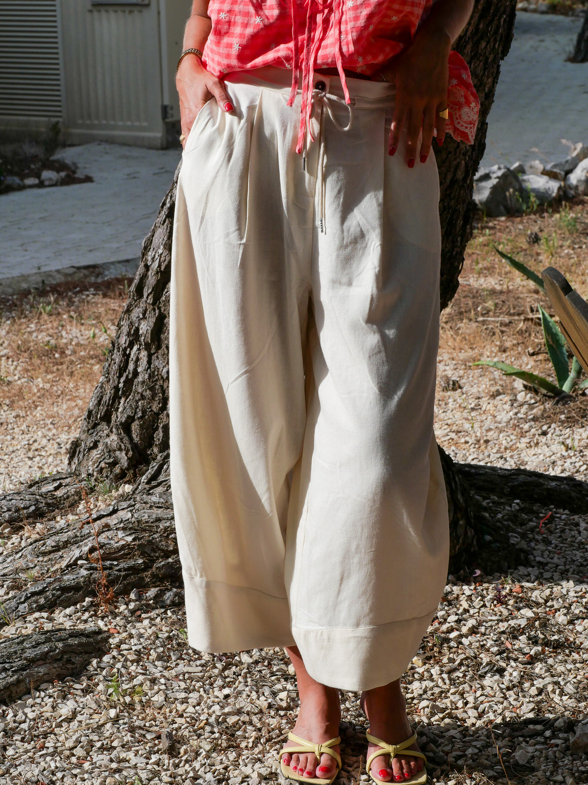 Pantalon PEONIA écru — photo 1